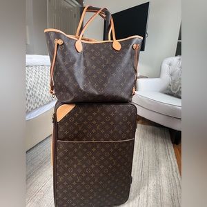 Louis Vuitton 2 piece Travel Luggage